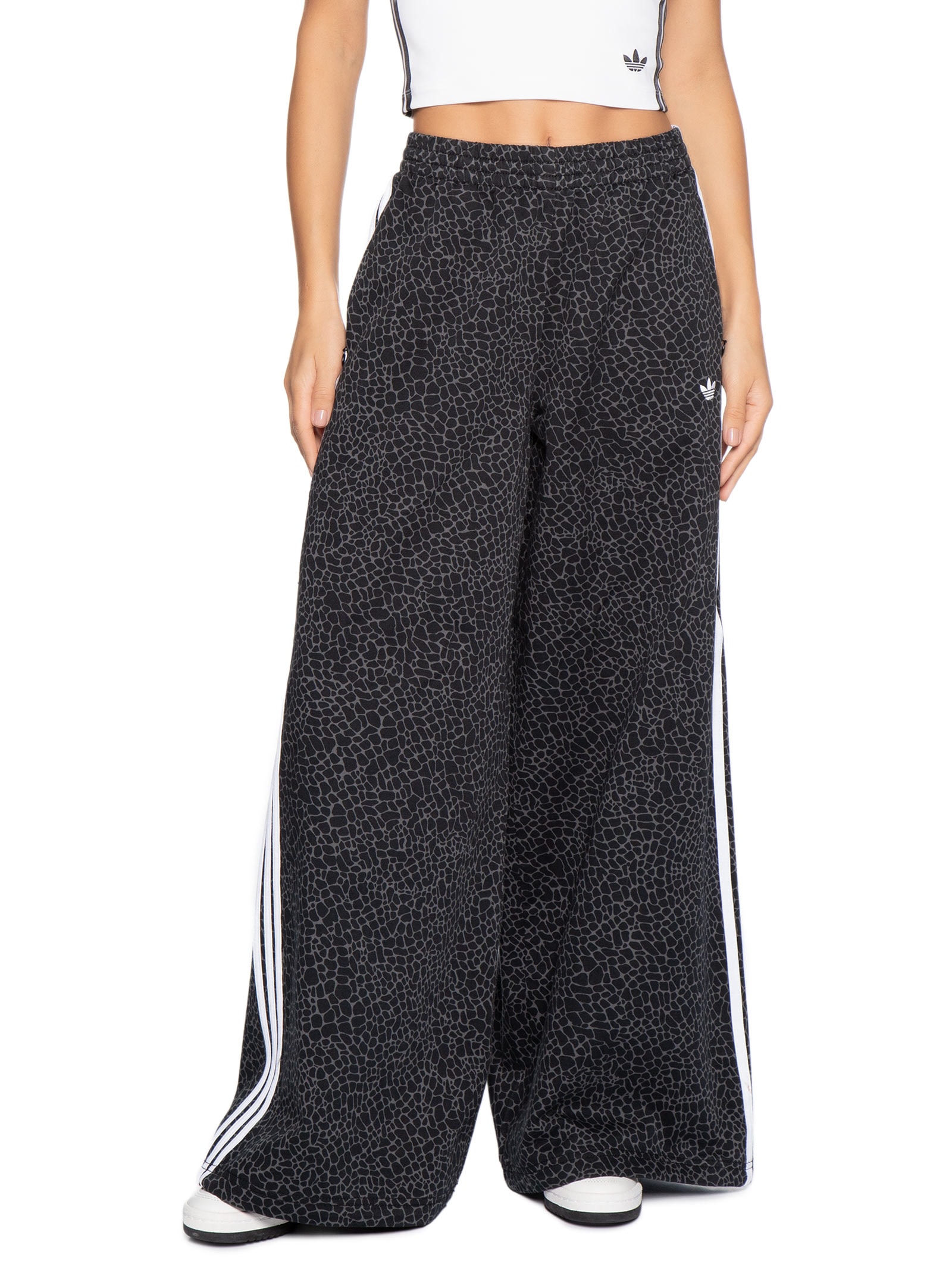 Calça Feminina Firebird Oversized Denim Pt Preto Adidas Originals