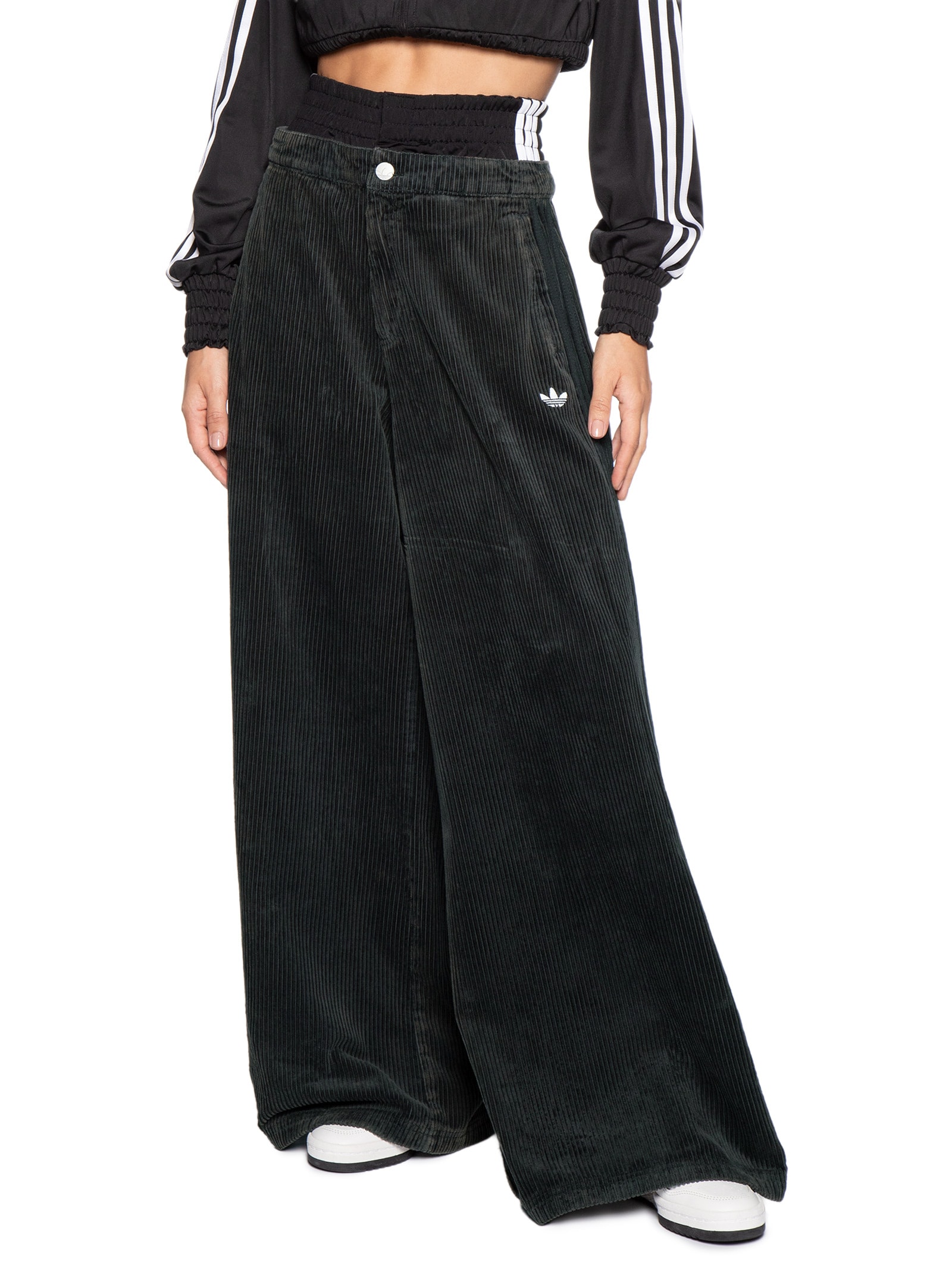 Calça Feminina Firebird Oversized Pt Preto Adidas Originals