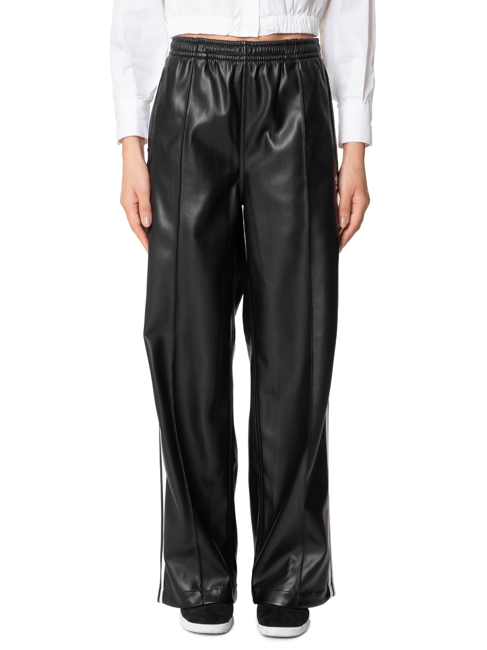 Calça Feminina Firebird Pleather - Adidas Originals - Preto