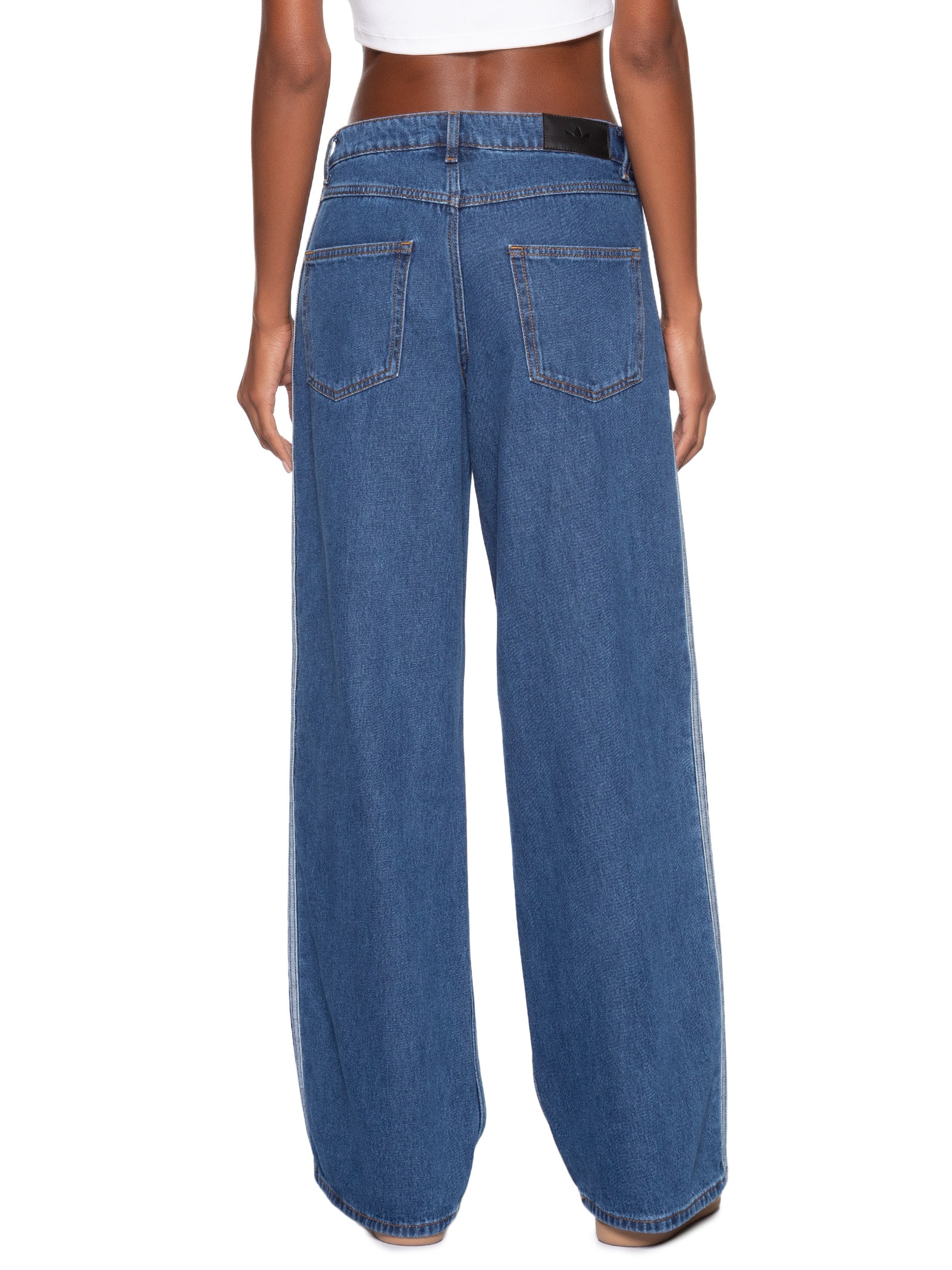 Calça Feminina Firebird Tp Denim Azul Adidas Originals