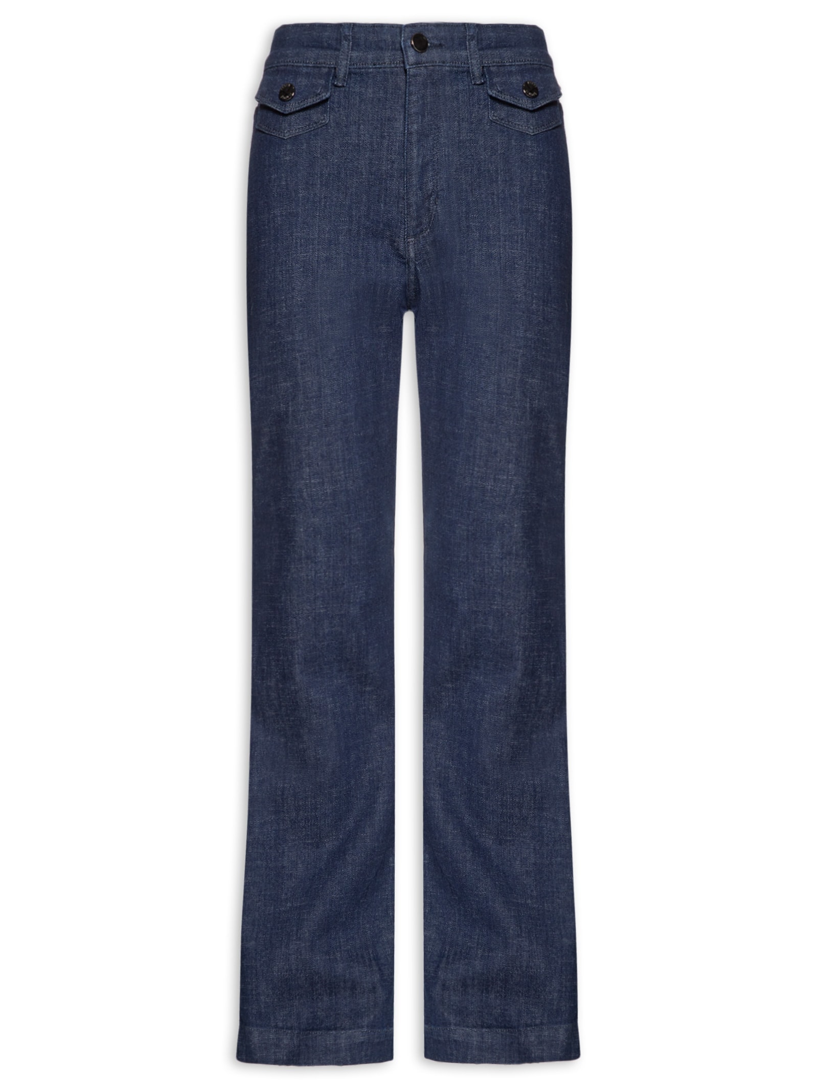 Calça Feminina Flare Cintura Alta Azul Animale