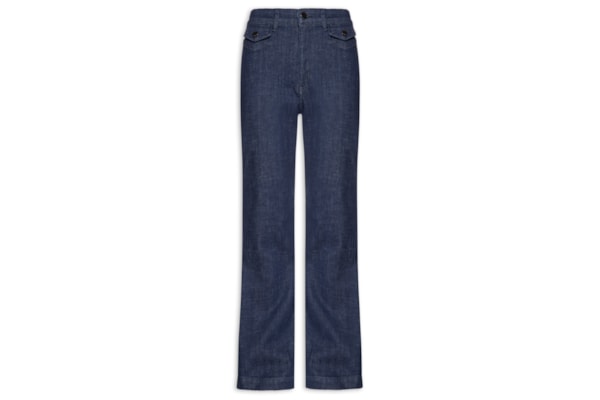 Calça Feminina Flare Cintura Alta - Azul