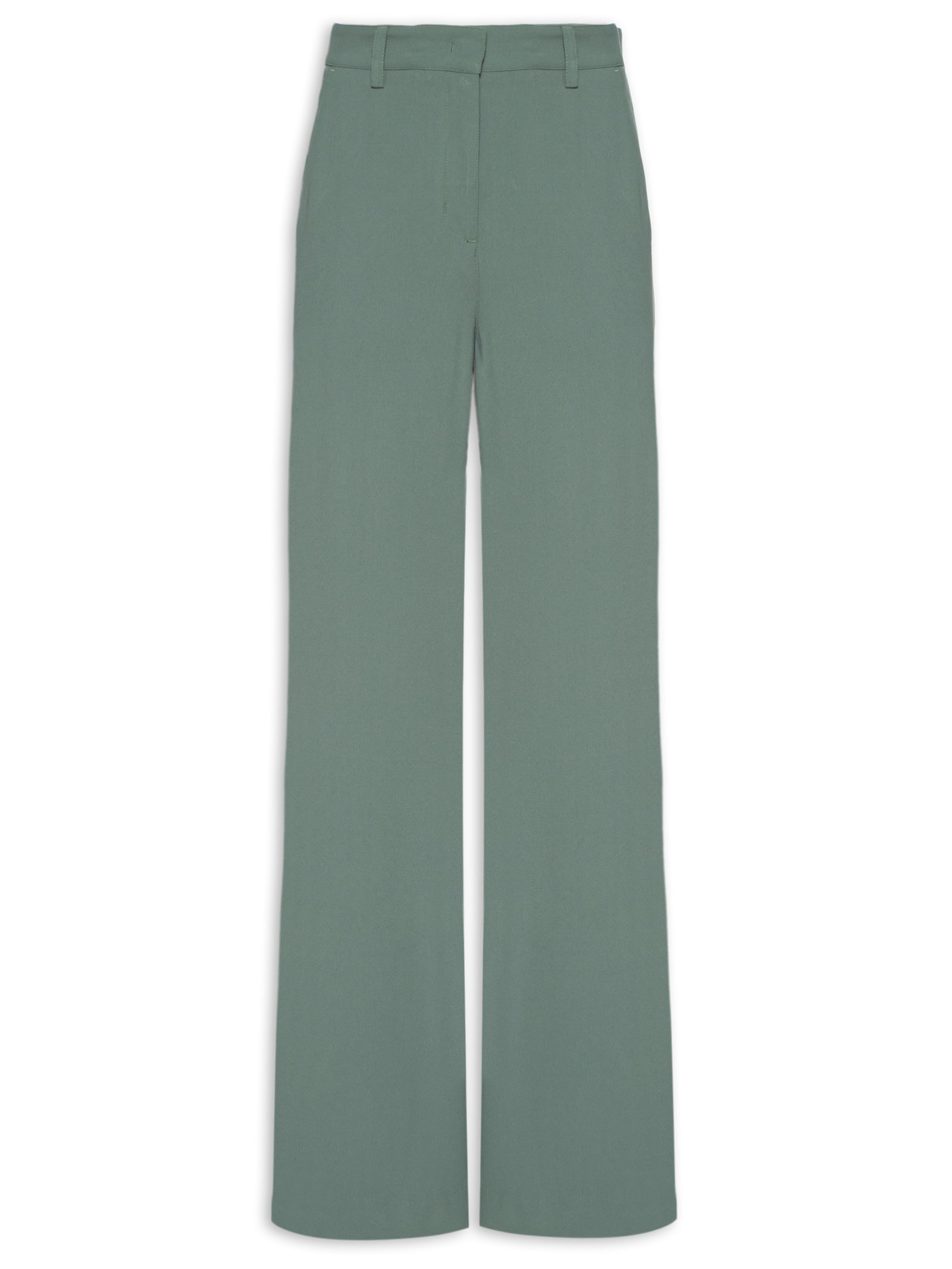Calça Feminina Flare Crepe Verde Maria Filó