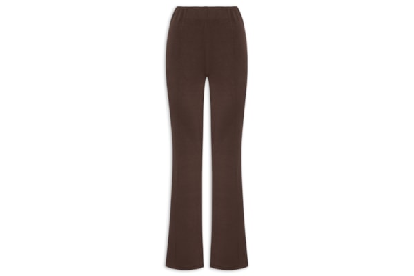 Calça Feminina Flare em Malha - Marrom