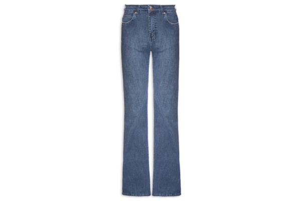 Calça Feminina Flare Jeans – Azul