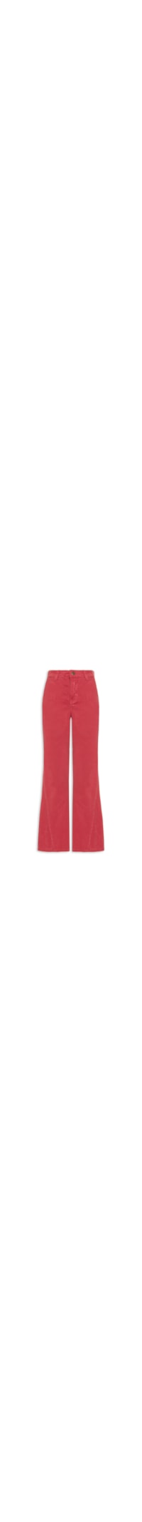 Calça Feminina Flare Lisa - Vermelho