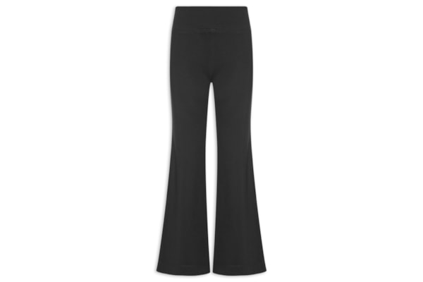 Calça Feminina Flare Malha Estruturada - Preto