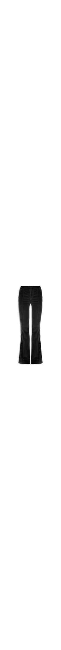 Calça Feminina Flare Nervura Cotelê - Preto