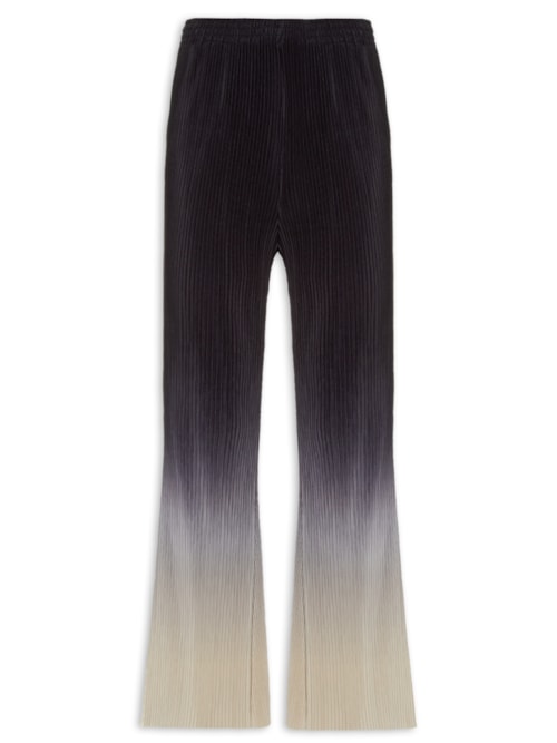 Calça Feminina Flare Plisse Degradê – Preto