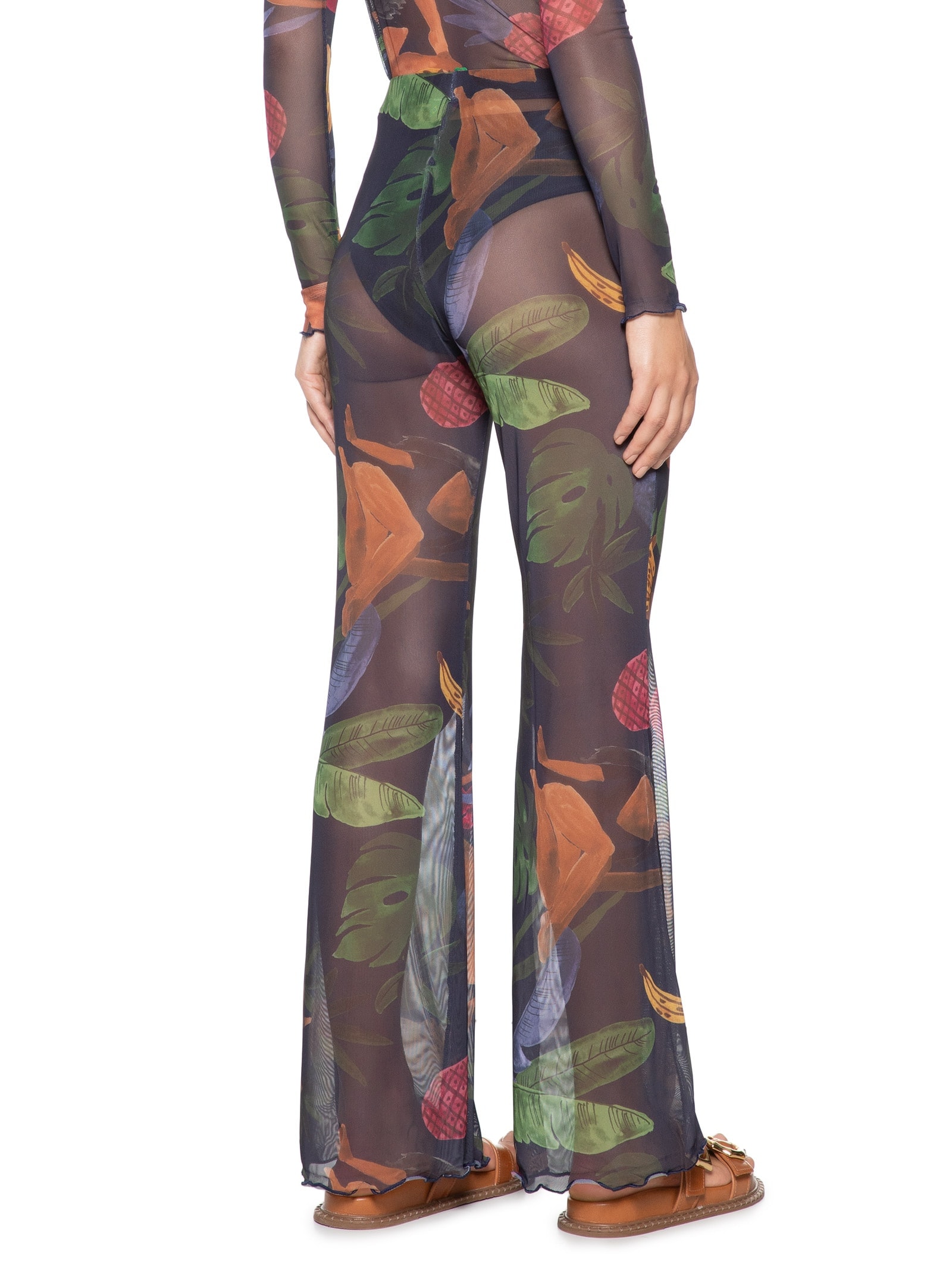 Calça Feminina Flare Tule Encanto Solar Azul Farm