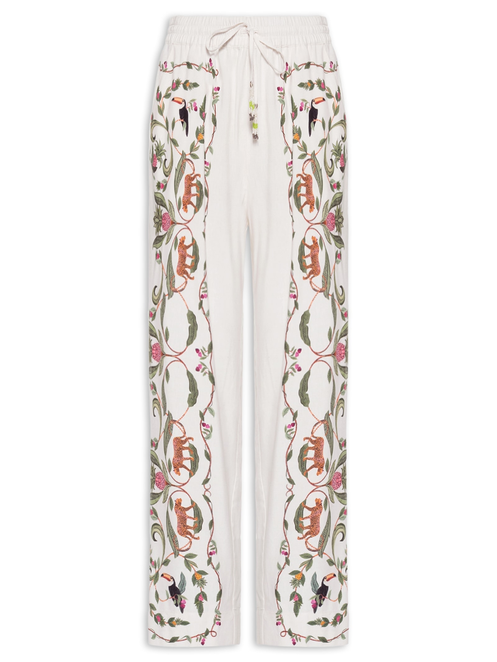 Calça Feminina Floresta Doce Branco Farm