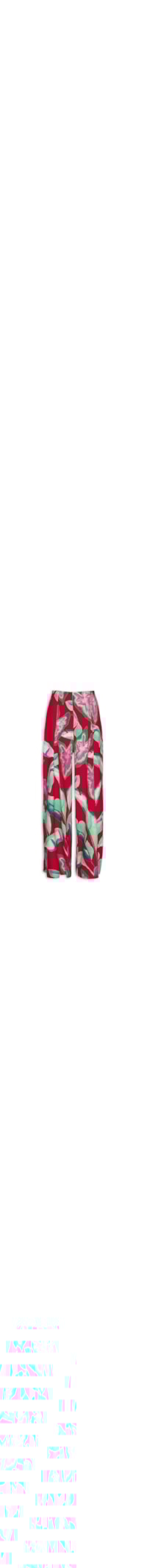 Calça Feminina Folhagem De Verão - Vermelho