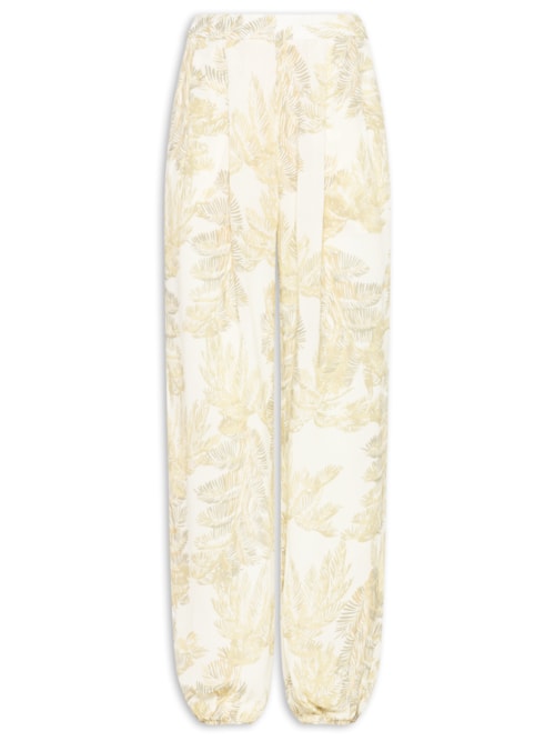 Calça Feminina Folhagem Plumes Off – Verde
