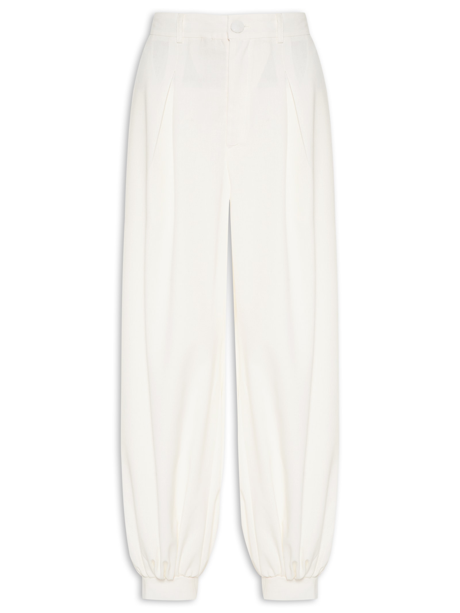 Calça Feminina Franzida Barra Off White Farm