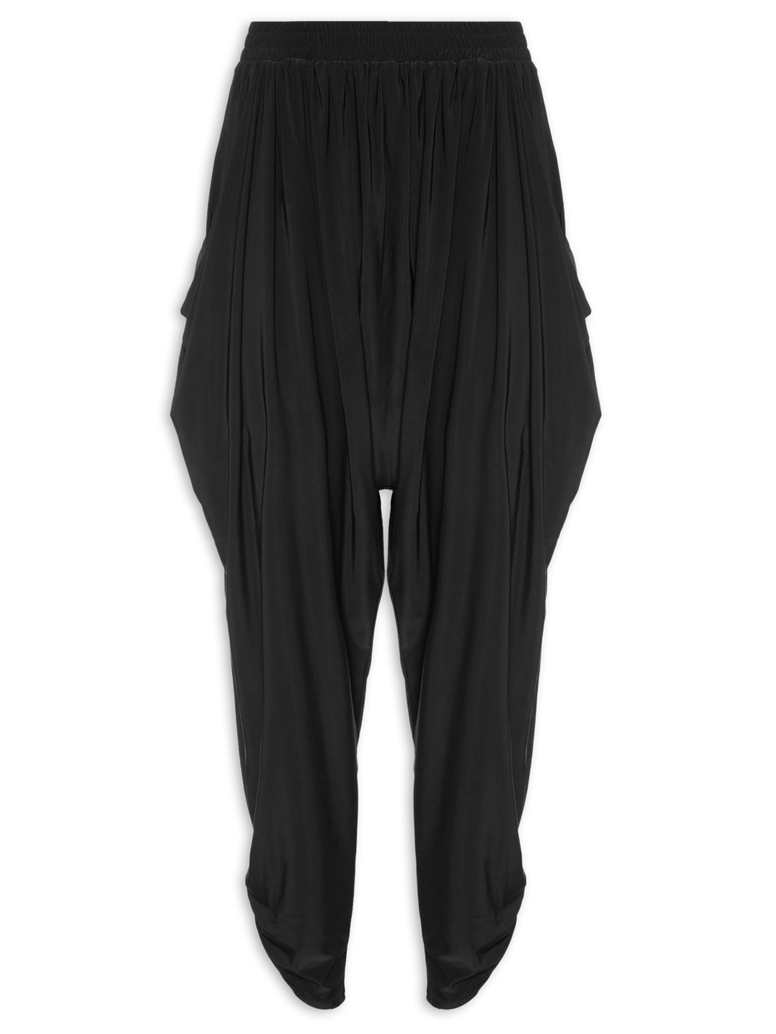 Calça Feminina Franzida Jersey Preto Animale