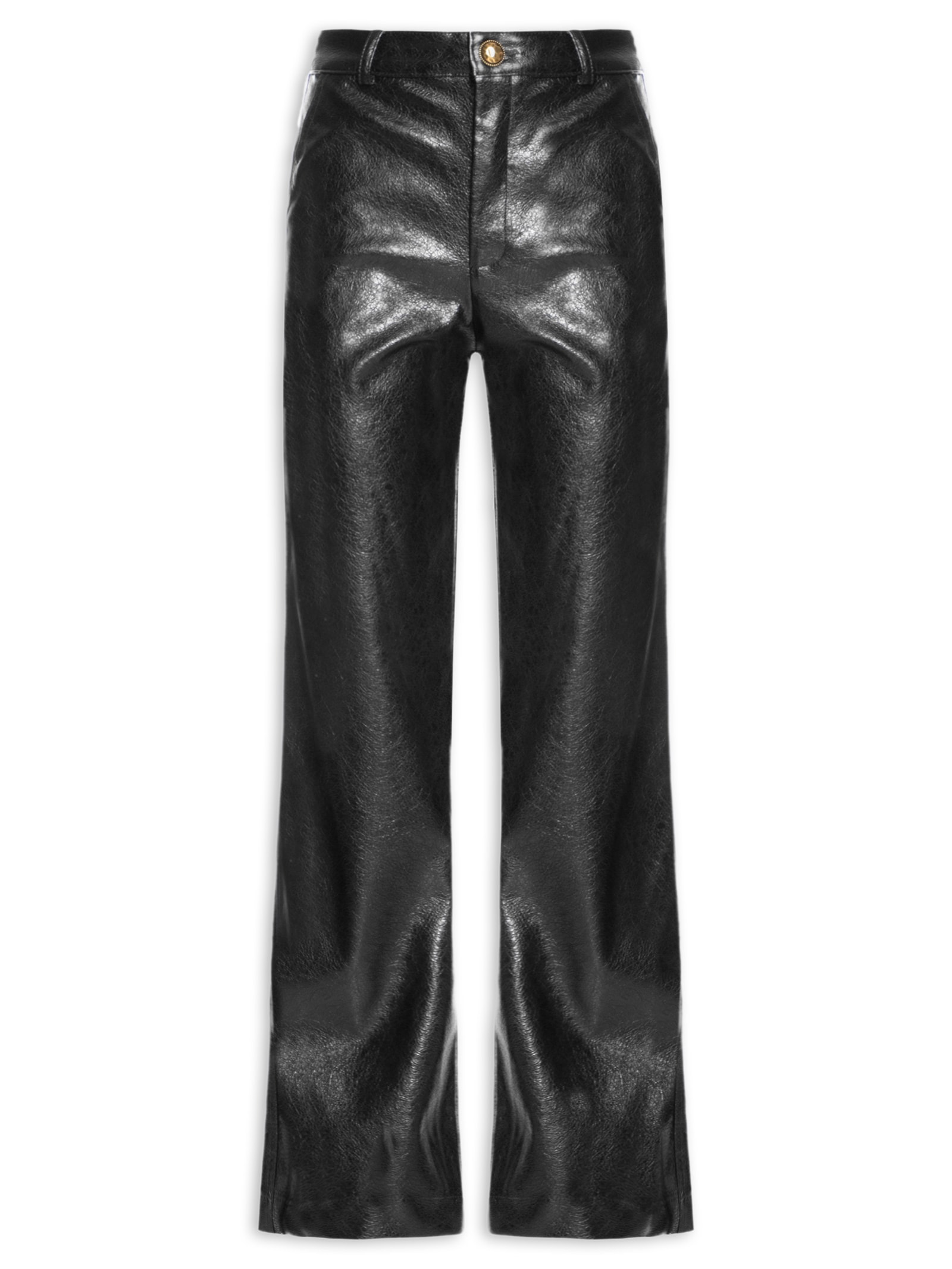 Calça Feminina Full Length Cintura Média Preto Lança Perfume