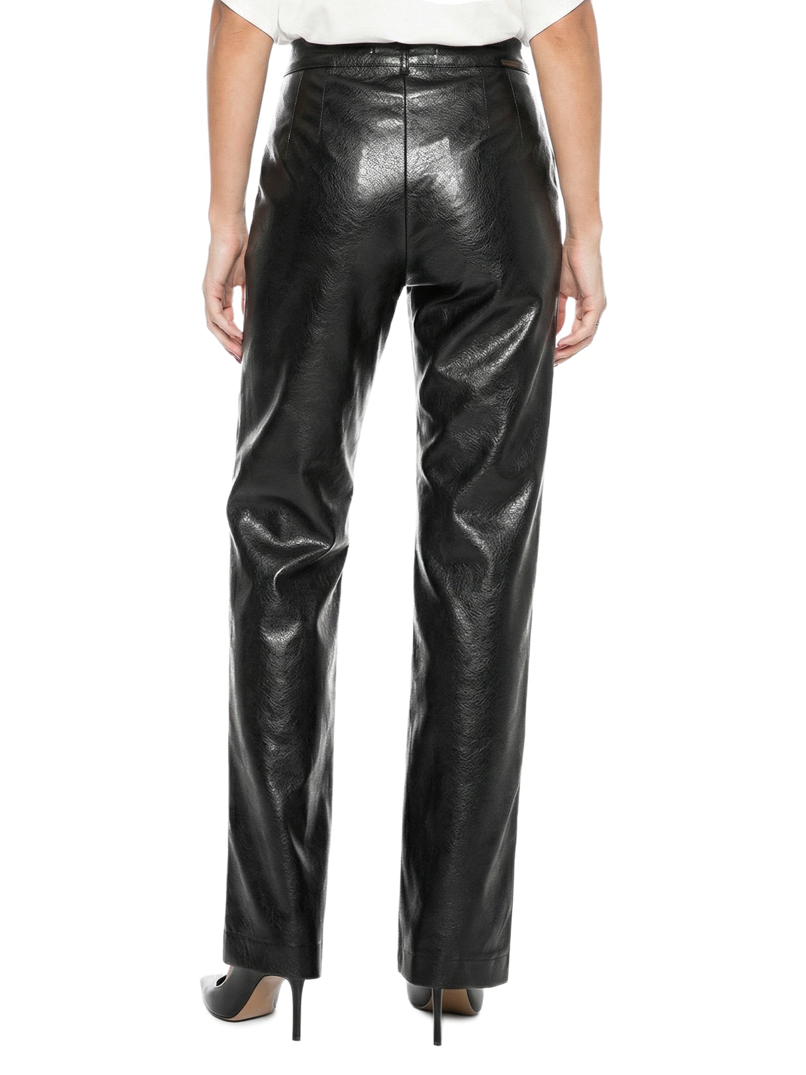 Calça Feminina Full Length Cintura Média Preto Lança Perfume