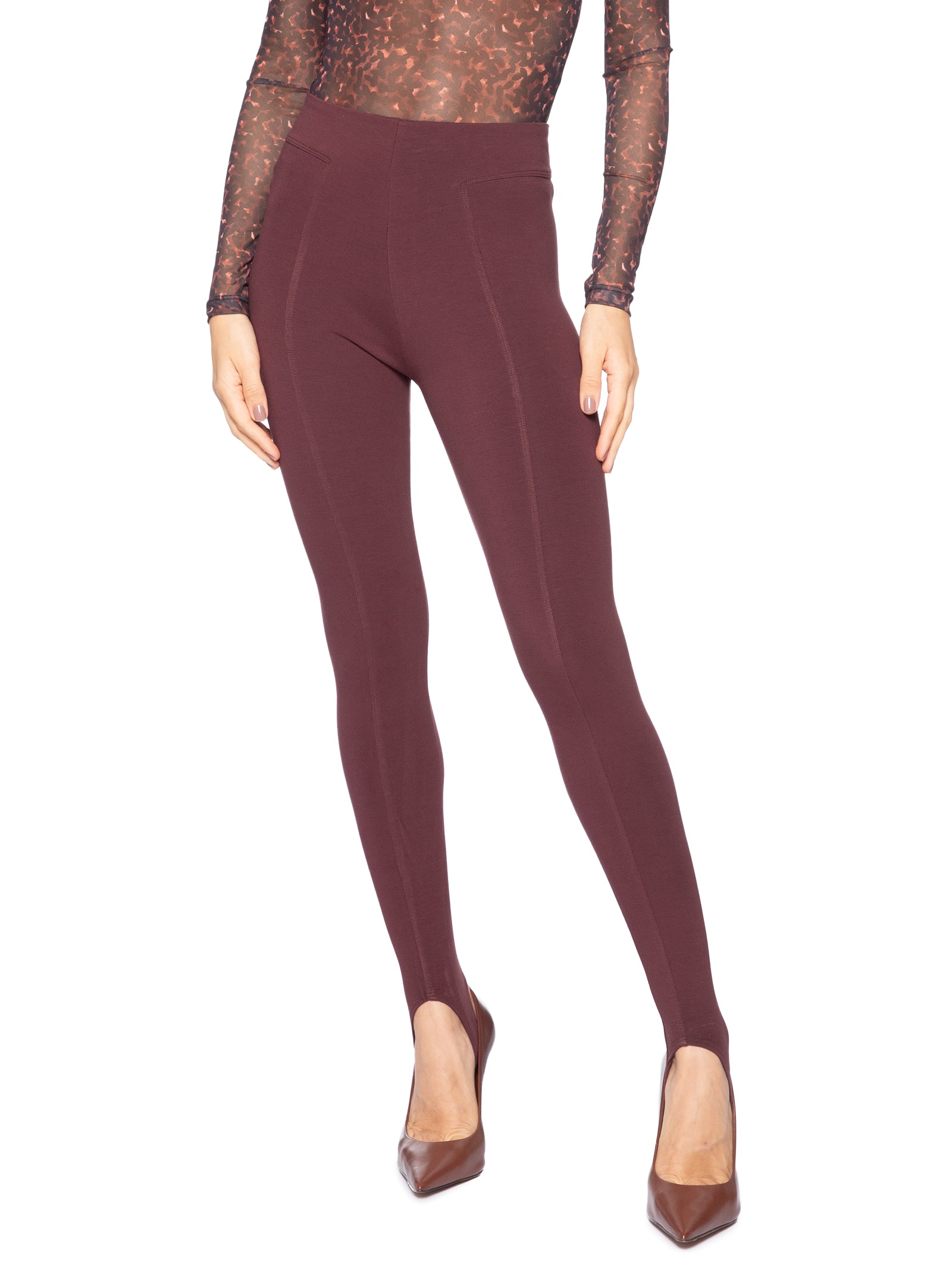 Calça Feminina Fuseau Boho Marrom Animale