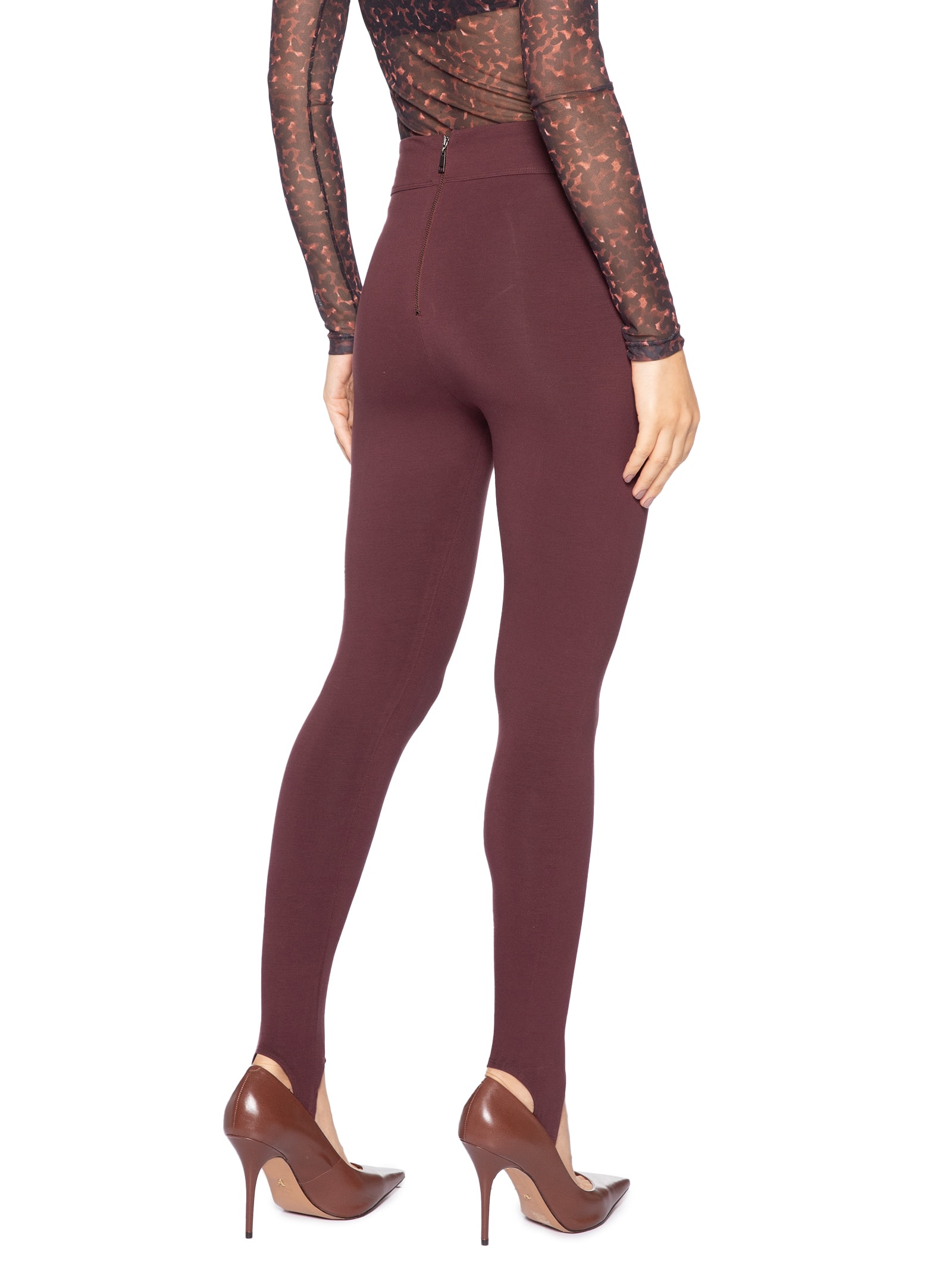 Calça Feminina Fuseau Boho Marrom Animale
