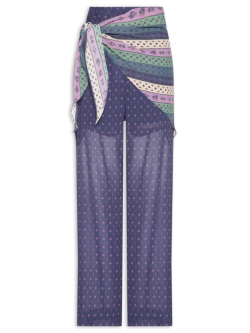 Calça Feminina GGT Estampa Tuk Tuk – Azul