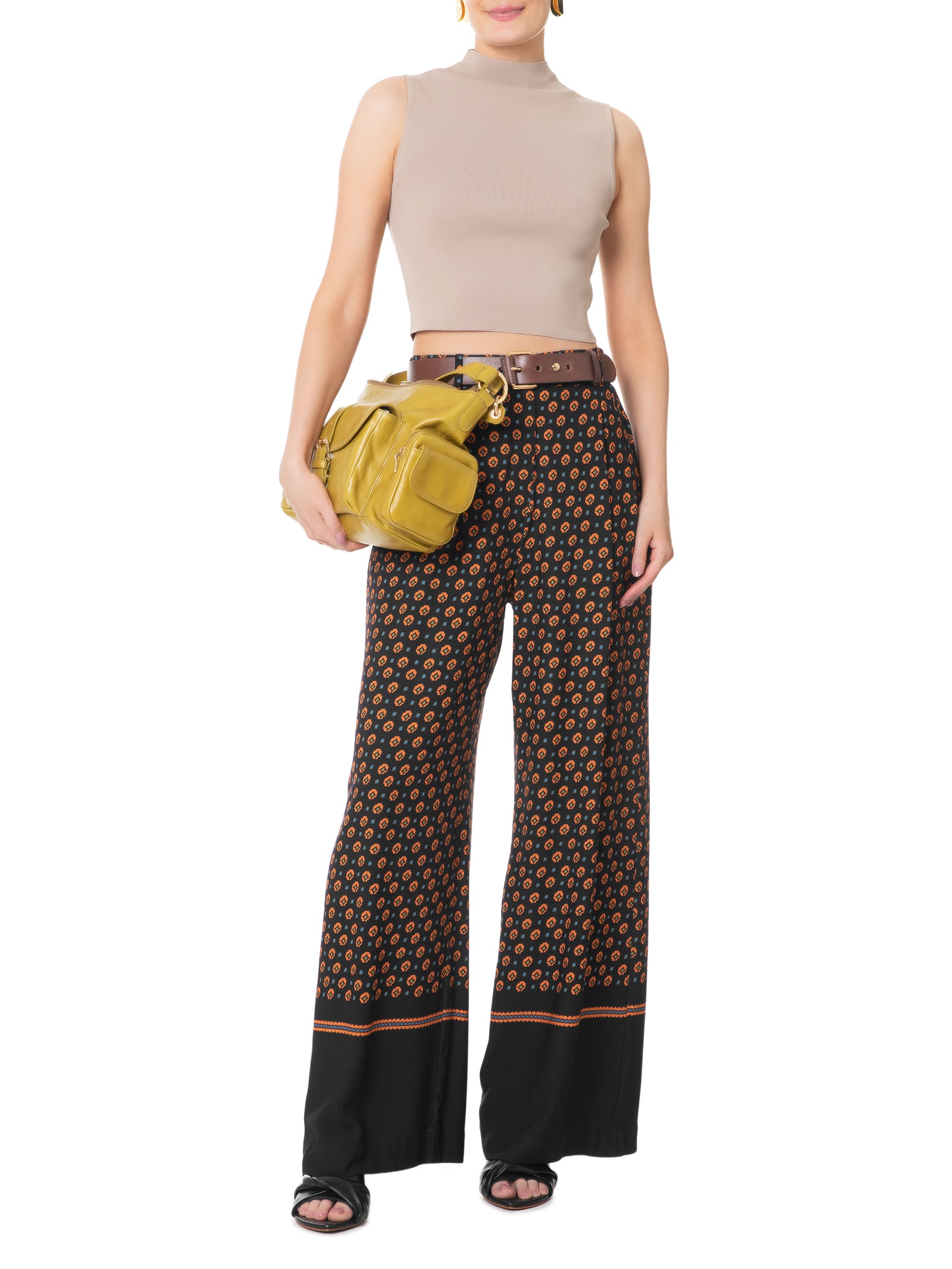 Calça Feminina Gravataria Ícone Preto Animale