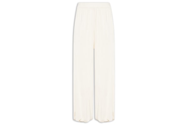 Calça Feminina Harem Lateral Deslocada - Off White