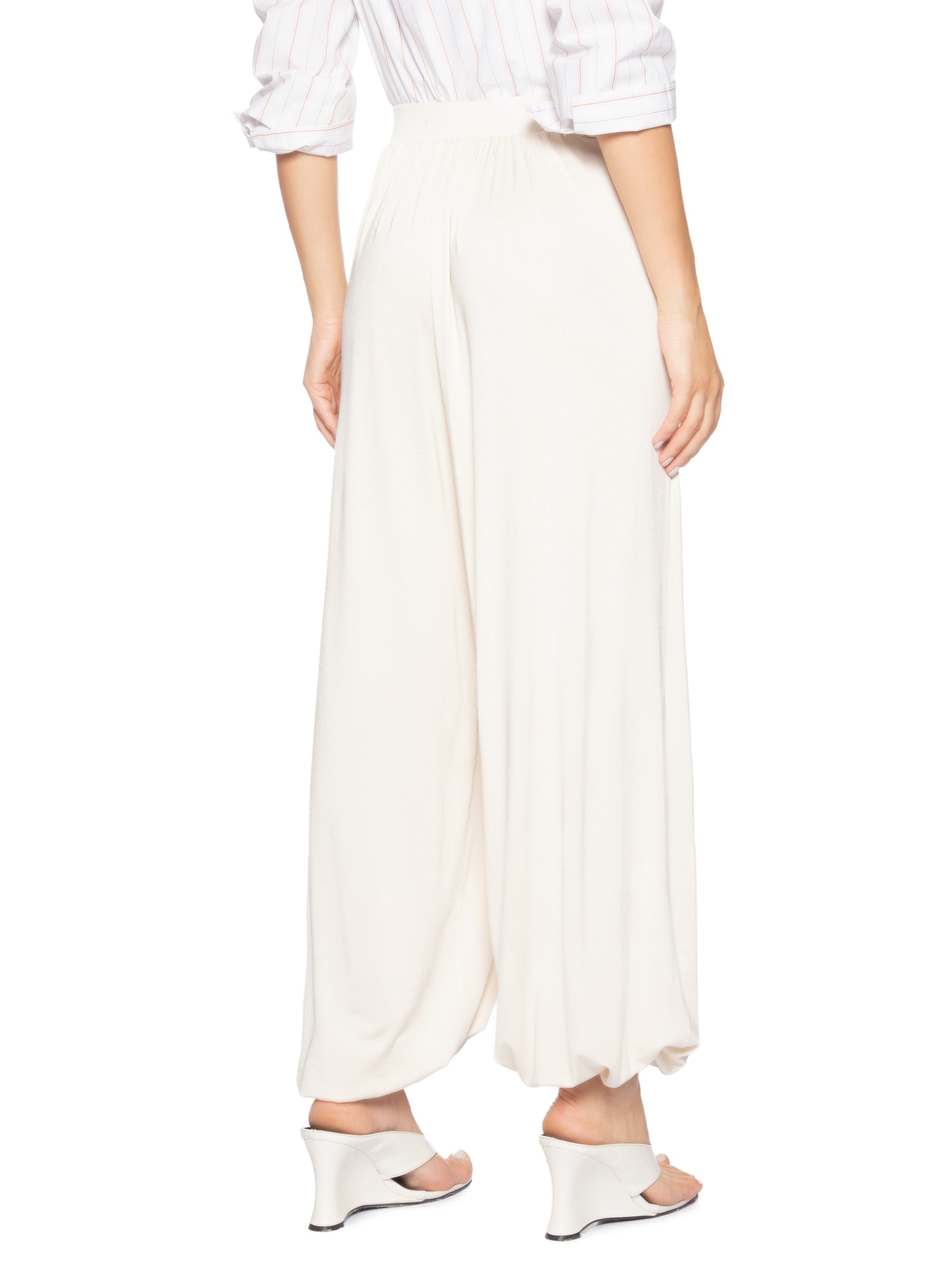 Calça Feminina Harem Lateral Deslocada Off White Animale