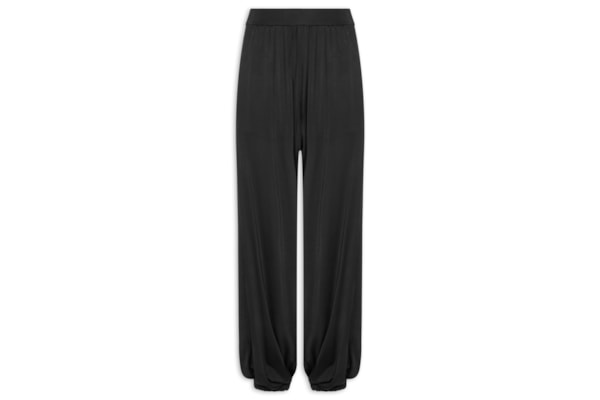 Calça Feminina Harem Lateral Deslocada - Preto