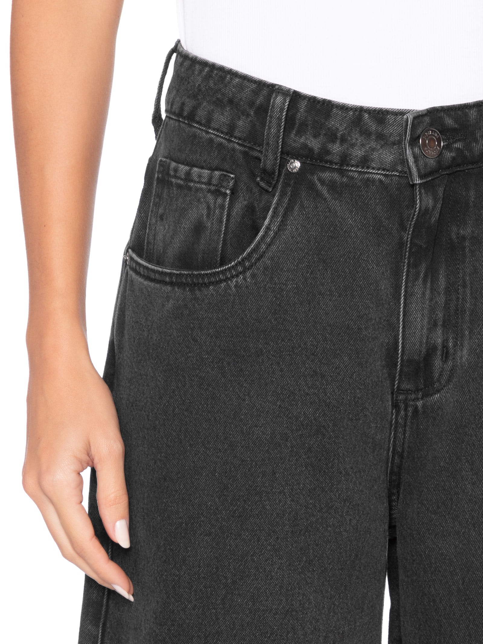 Calça Feminina Jade Preto P7 Jeans