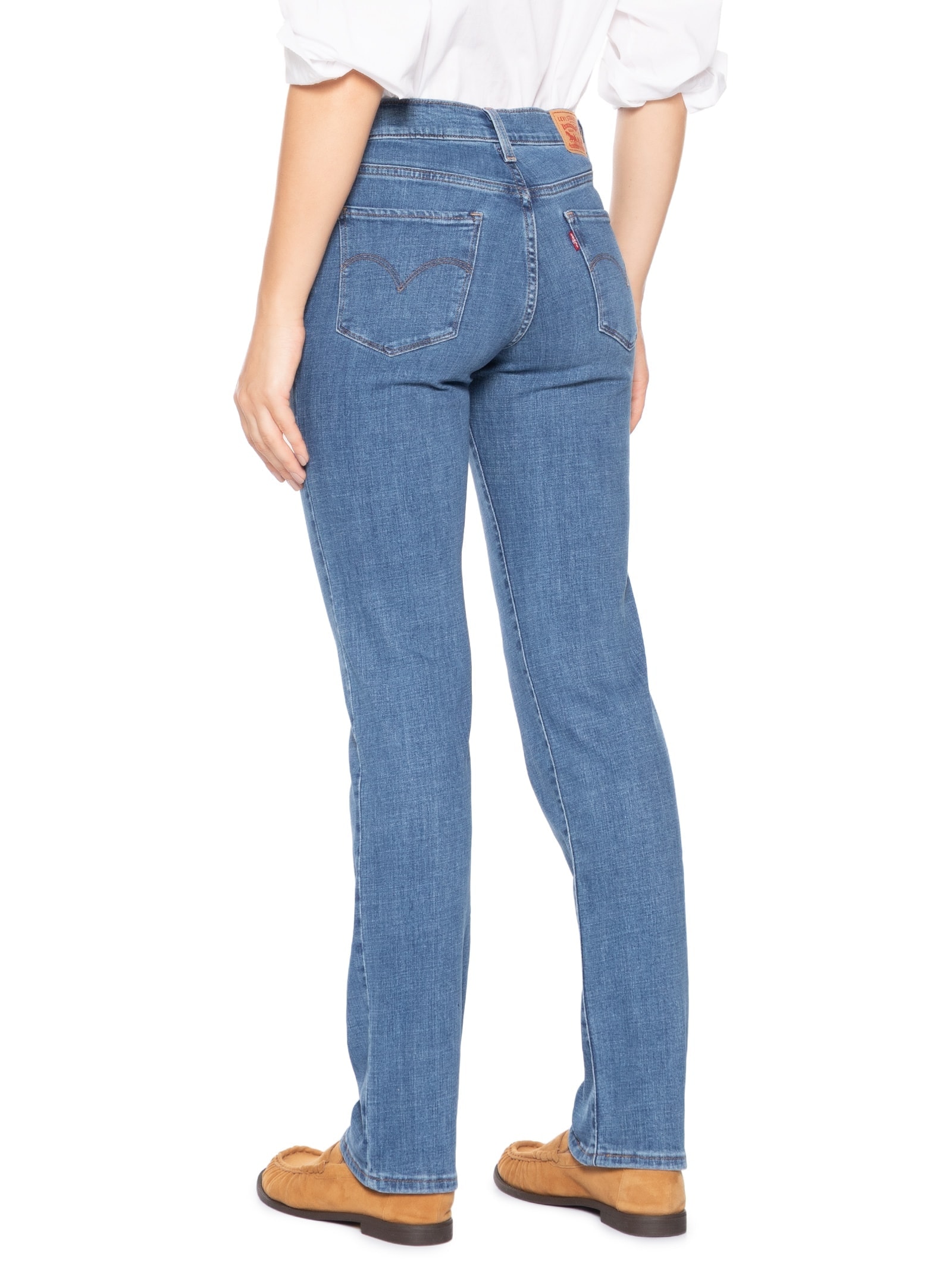 Calça Feminina Jeans 314 Shaping Straight Azul Levi's