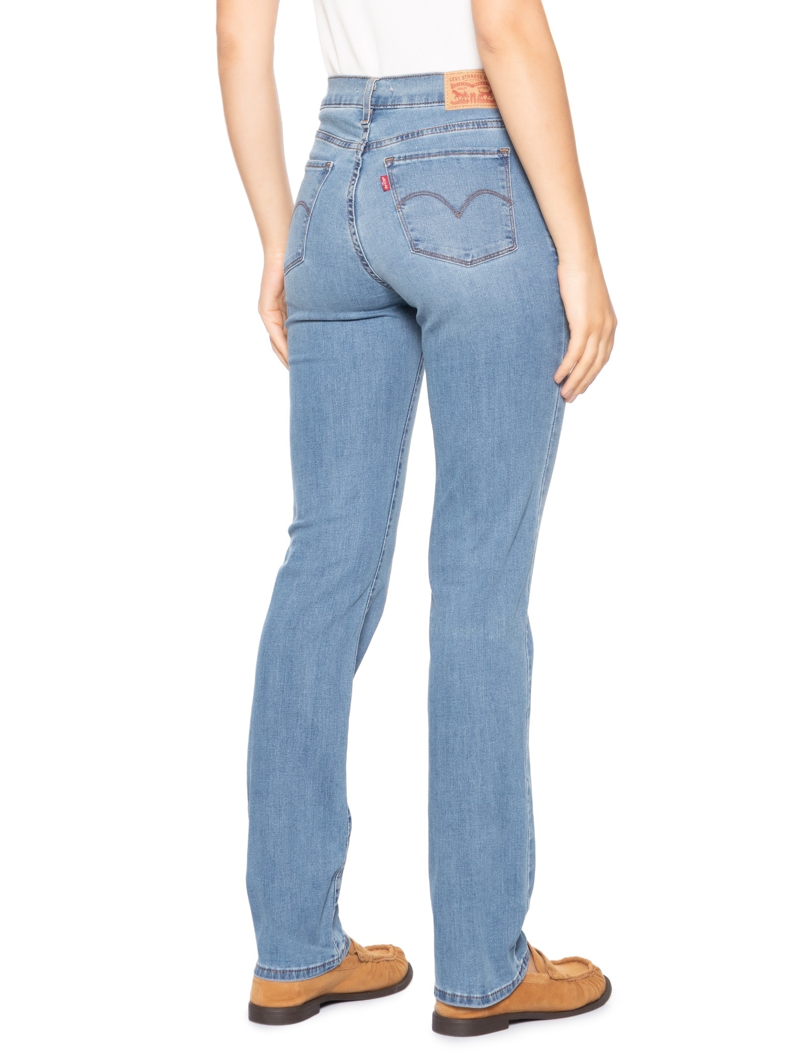 Calça Feminina Jeans 314 Shaping Straight Azul Levi's