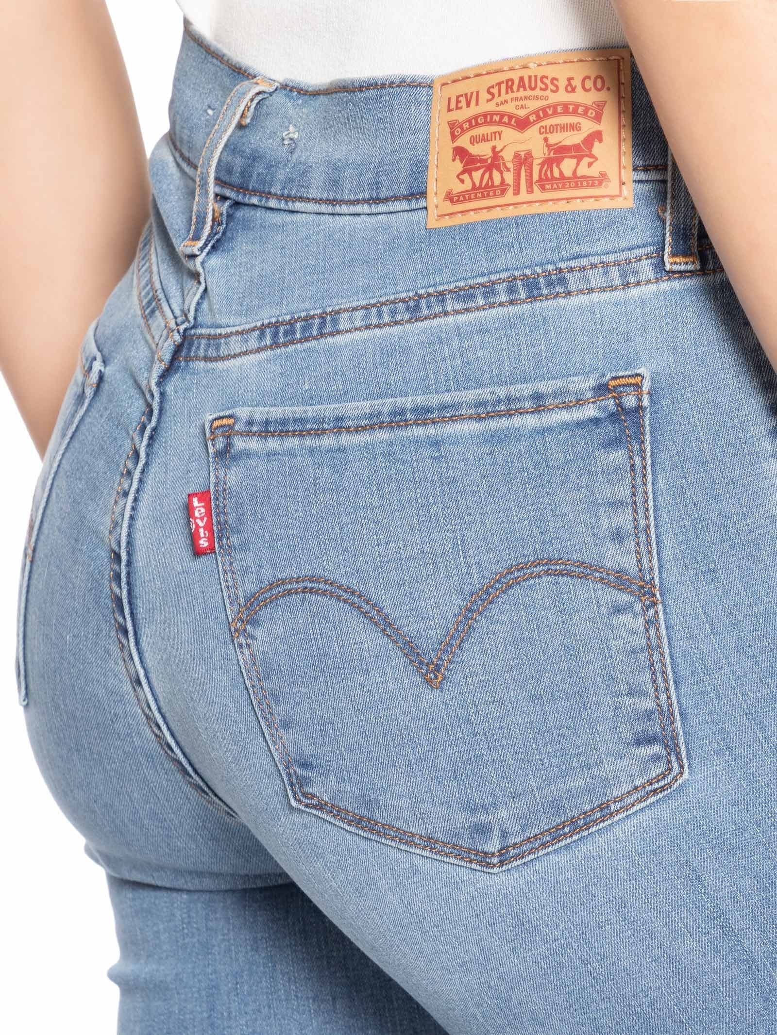 Calça Feminina Jeans 314 Shaping Straight Azul Levi's