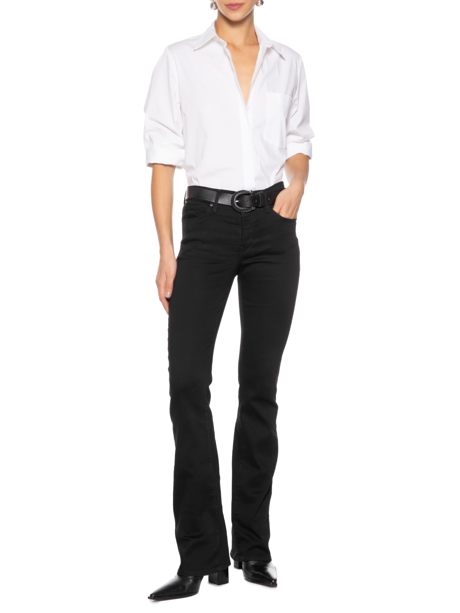 Calça Feminina Jeans 315 Shaping Boot Preto Levi's