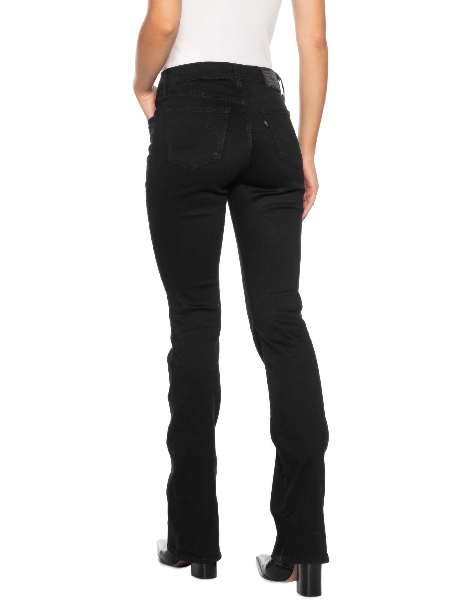 Calça Feminina Jeans 315 Shaping Boot Preto Levi's