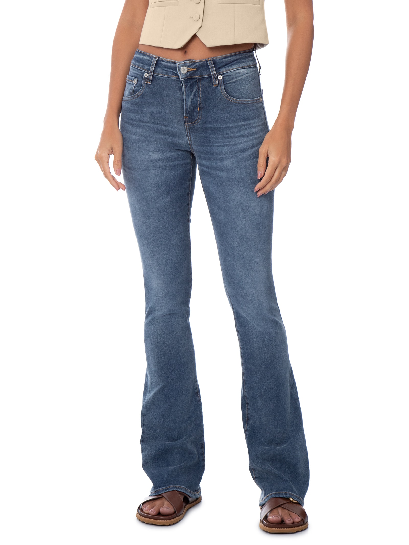 Calça Feminina Jeans 725 High Rise Bootcut Azul Levi's