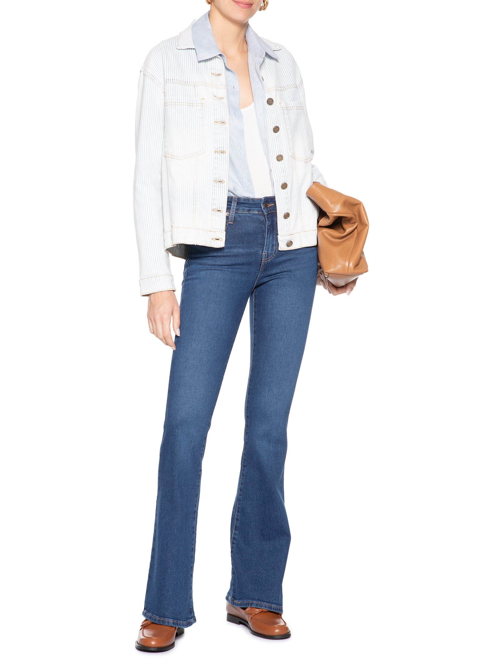 Calça Feminina Jeans 726 HR Flare Azul Levi's