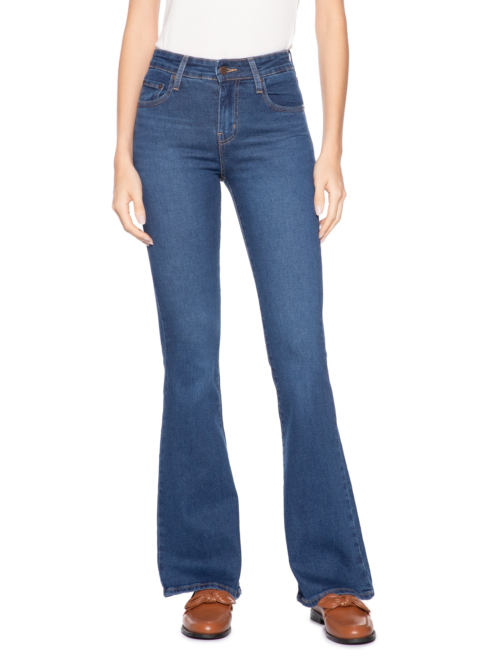 Calça Feminina Jeans 726 HR Flare Azul Levi's