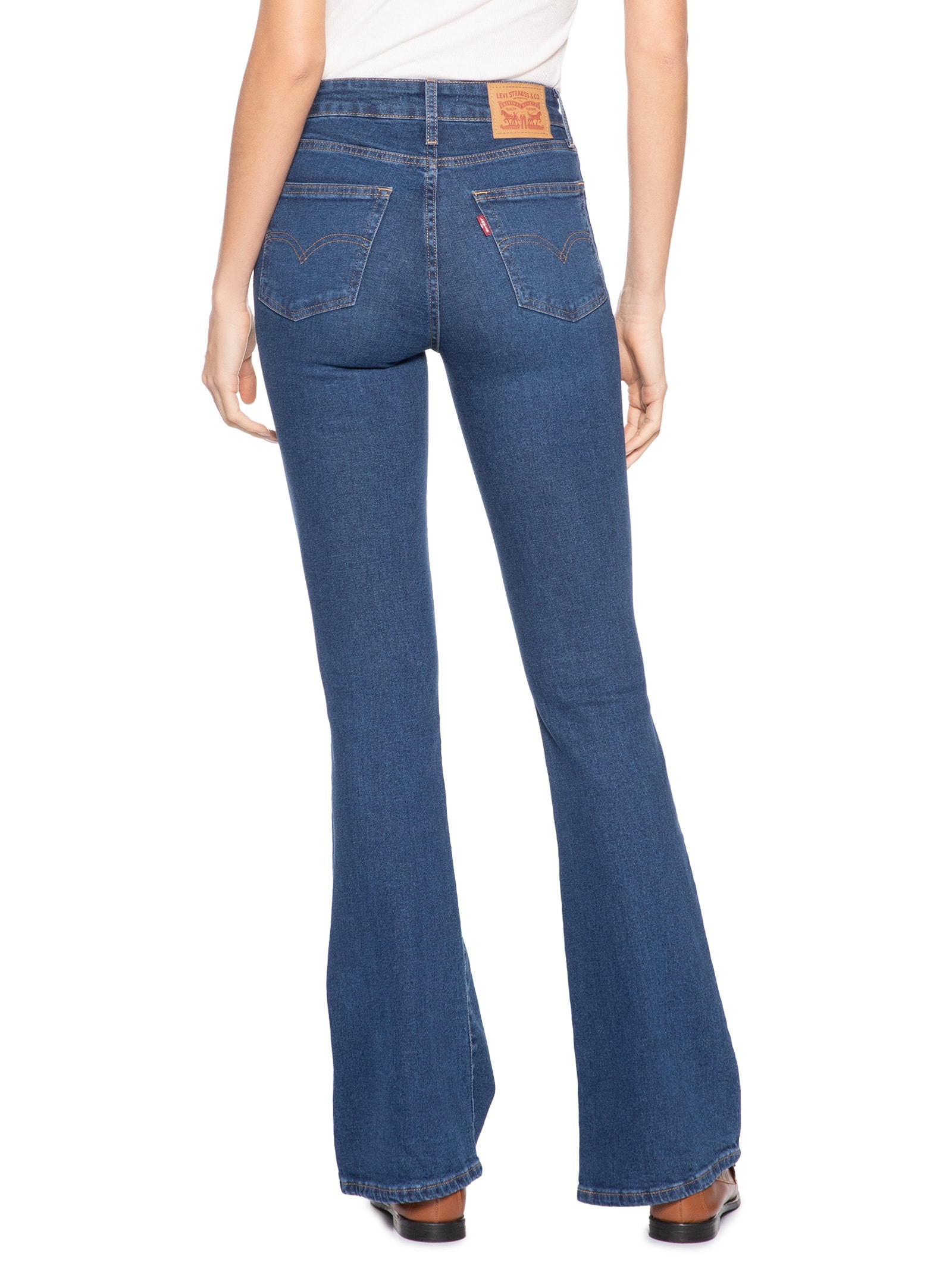 Calça Feminina Jeans 726 HR Flare Azul Levi's