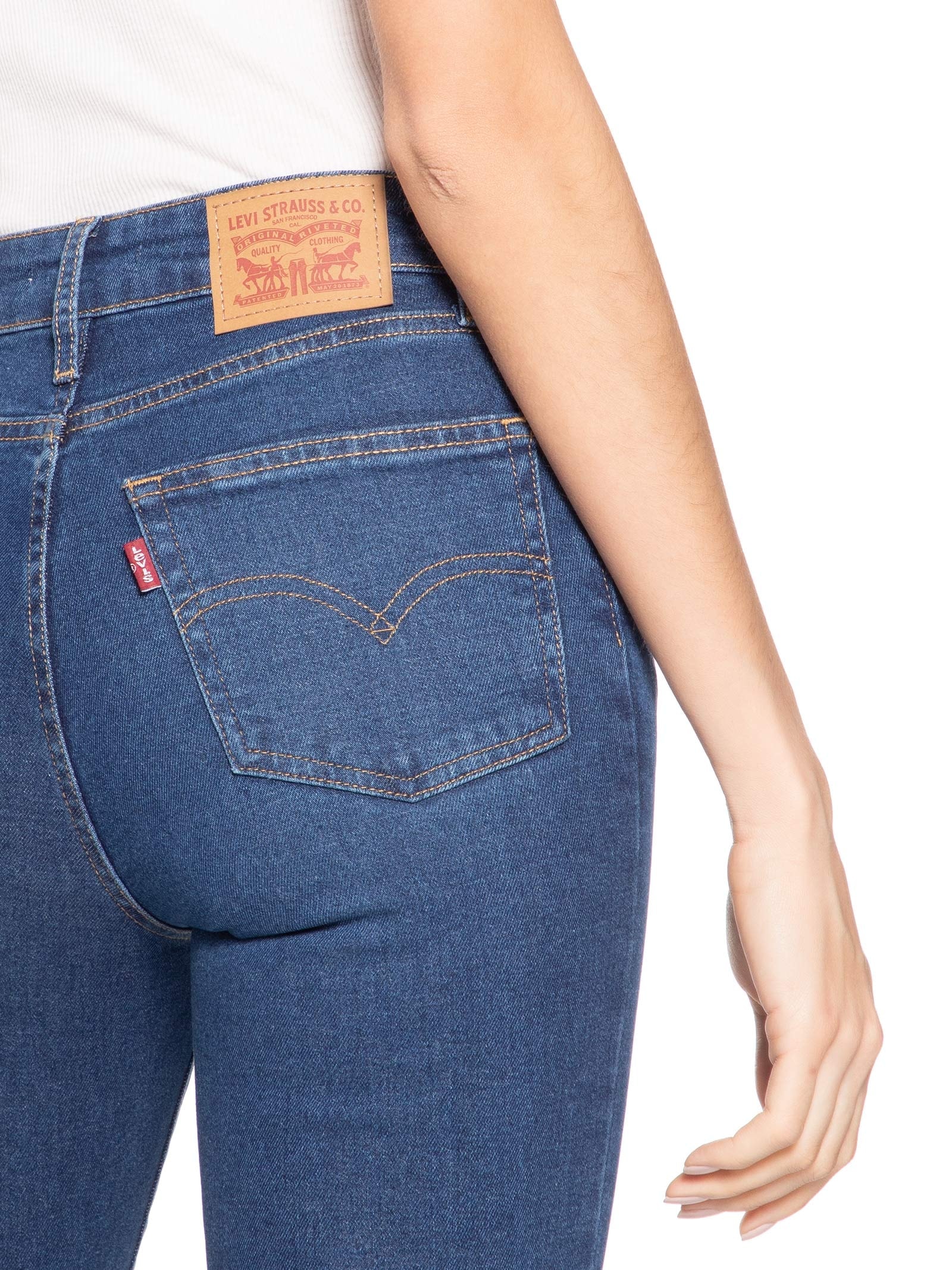Calça Feminina Jeans 726 HR Flare Azul Levi's