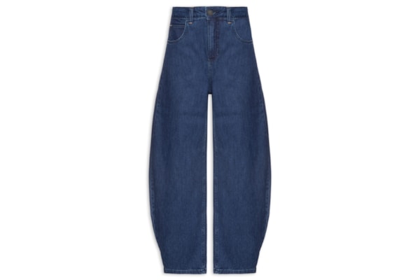Calça Feminina Jeans A Maxi Barrel - Azul