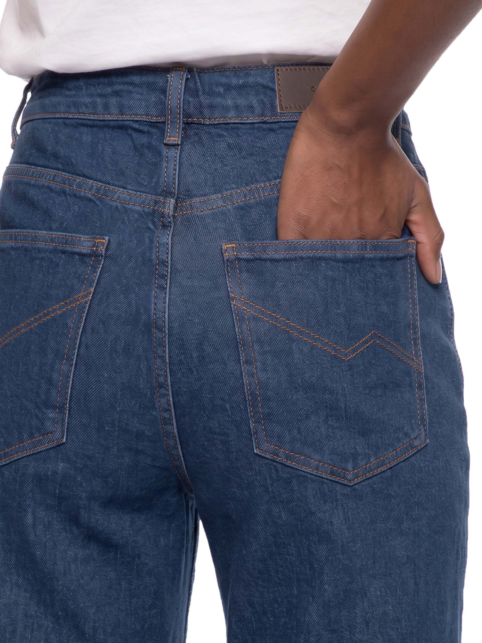 Calça Feminina Jeans A Super Reta 1967 Azul Cantão