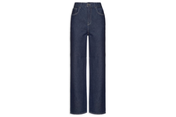 Calça Feminina Jeans A Super Reta - Azul