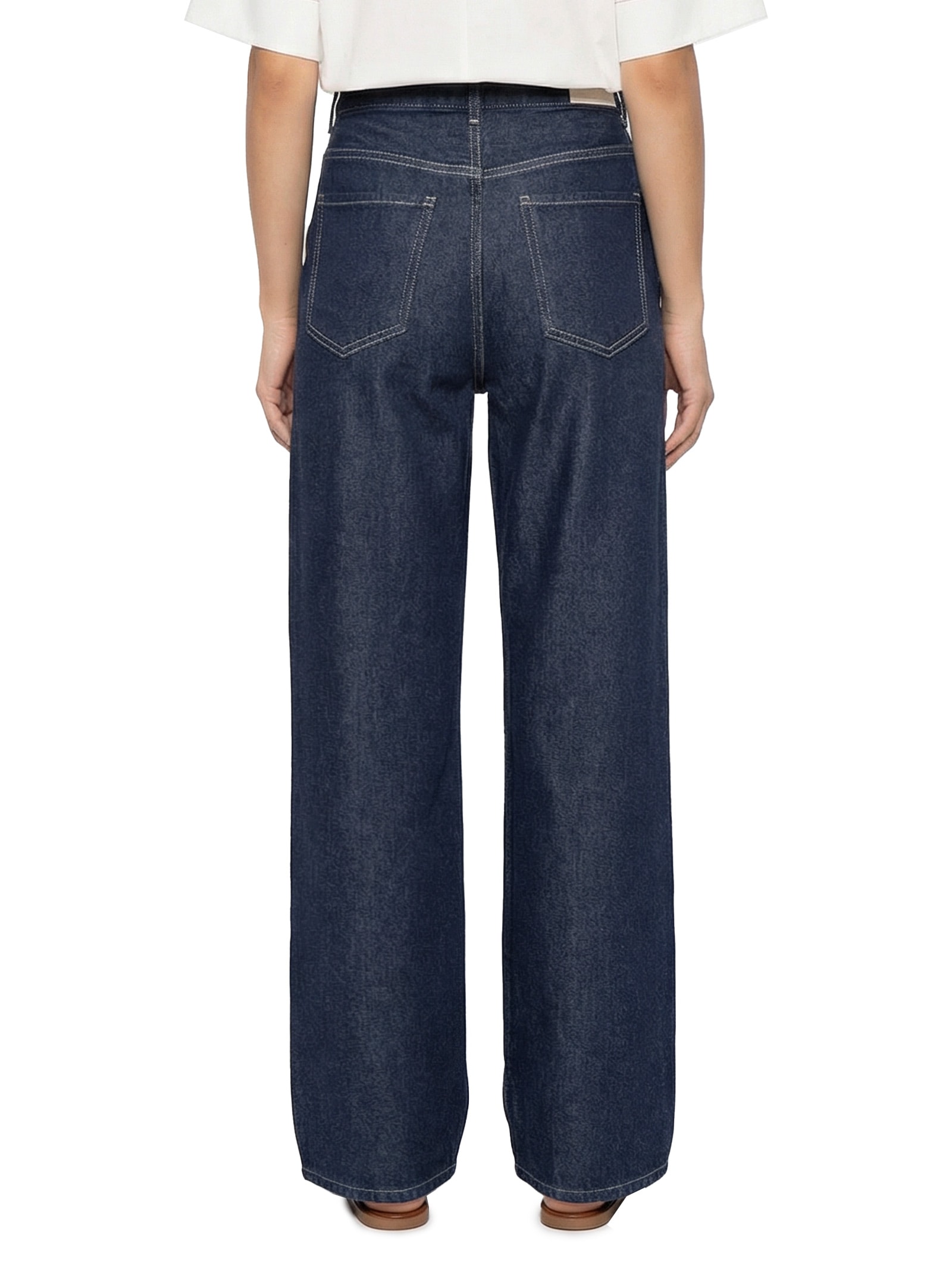 Calça Feminina Jeans A Super Reta Azul Cantão