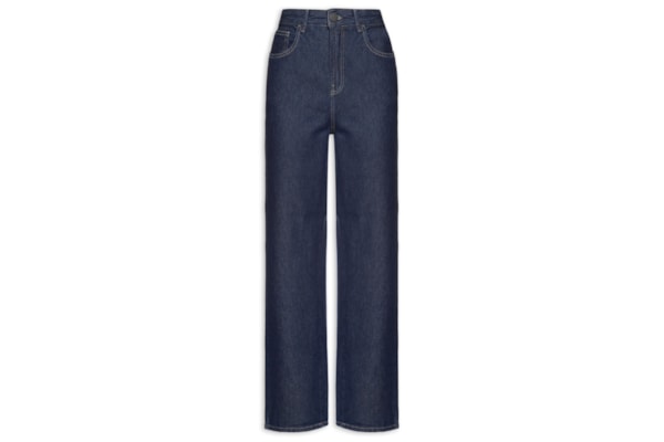 Calça Feminina Jeans A Super Reta - Azul