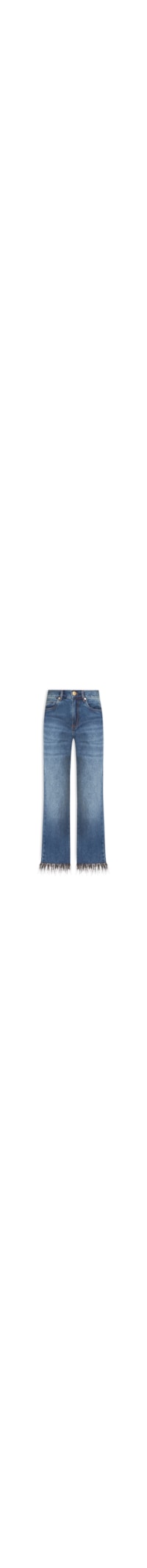 Calça Feminina Jeans Ankle Flace Plumas - Azul