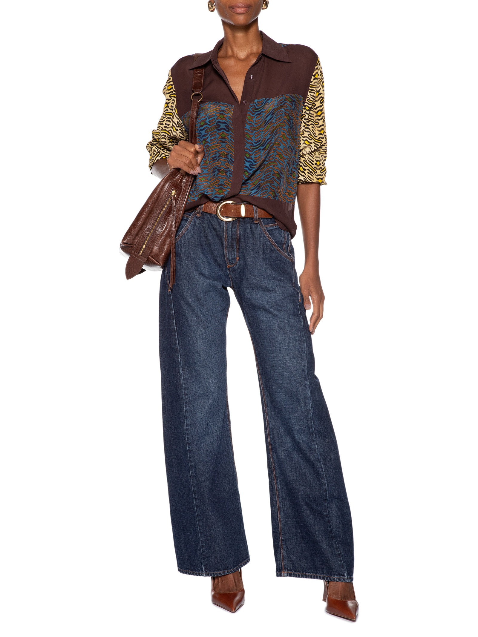 Calça Feminina Jeans Atleta Costas Azul Animale