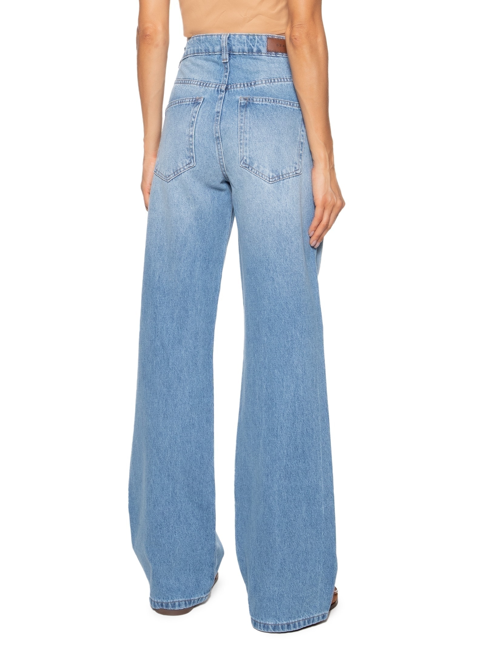 Calça Feminina Jeans Azul Dzarm