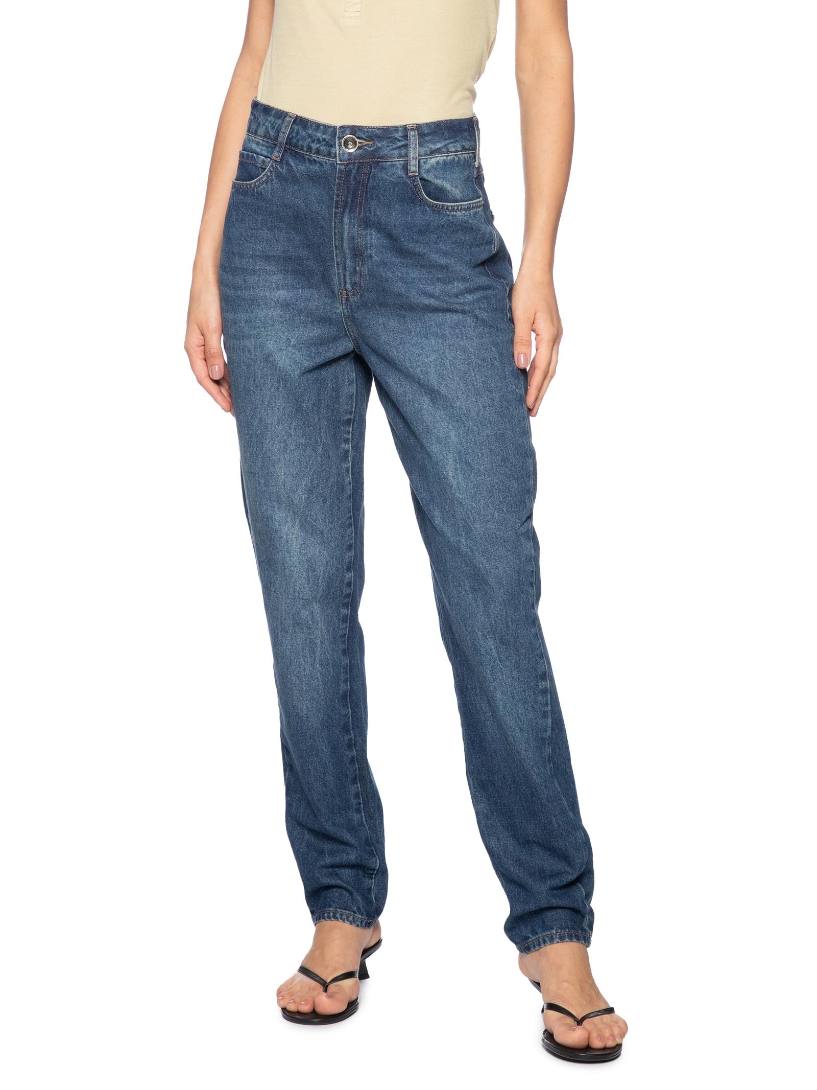 Calça Feminina Jeans Azul Colcci