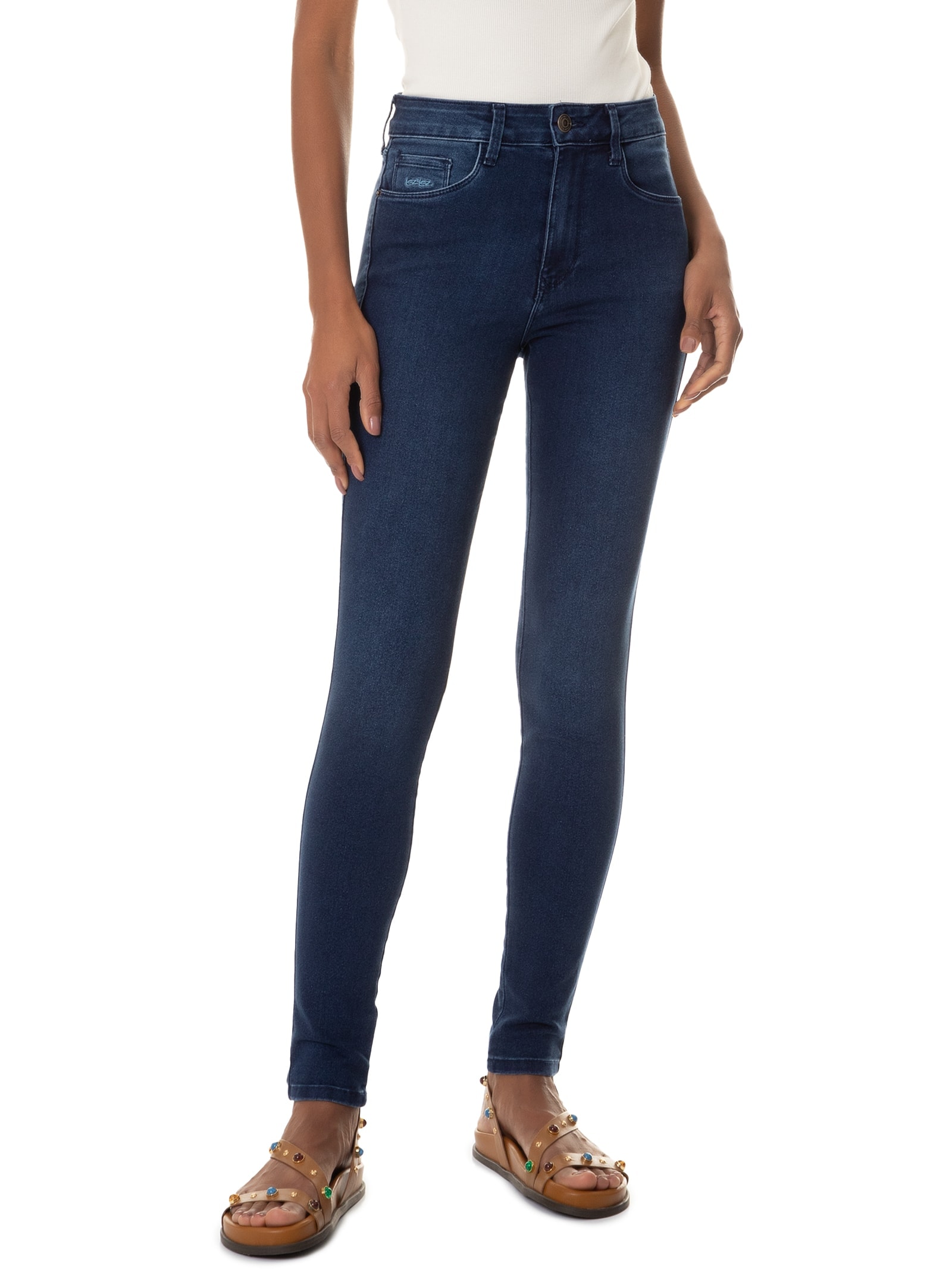 Calça Feminina Jeans Azul Lez A Lez