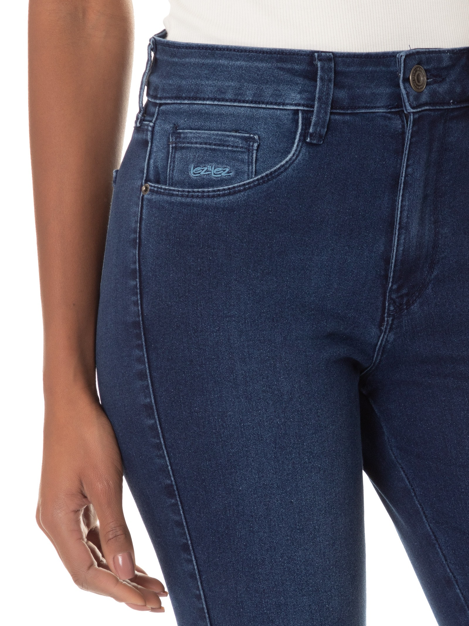 Calça Feminina Jeans Azul Lez A Lez